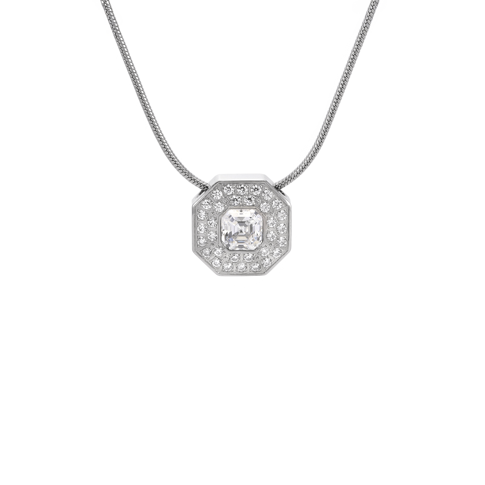 PT228W B.Tiff Hexagon Pendant - PBNJ FASHIONS