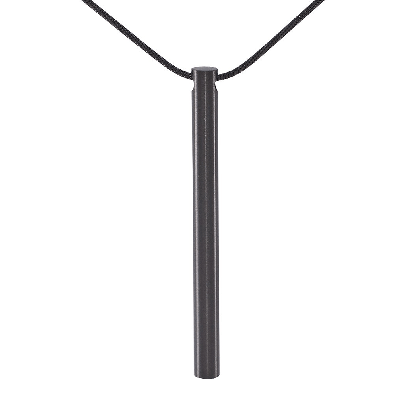 PT300B B.Tiff Black Plain Bar Pendant - PBNJ FASHIONS