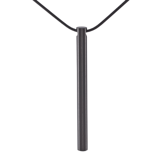 PT300B B.Tiff Black Plain Bar Pendant - PBNJ FASHIONS