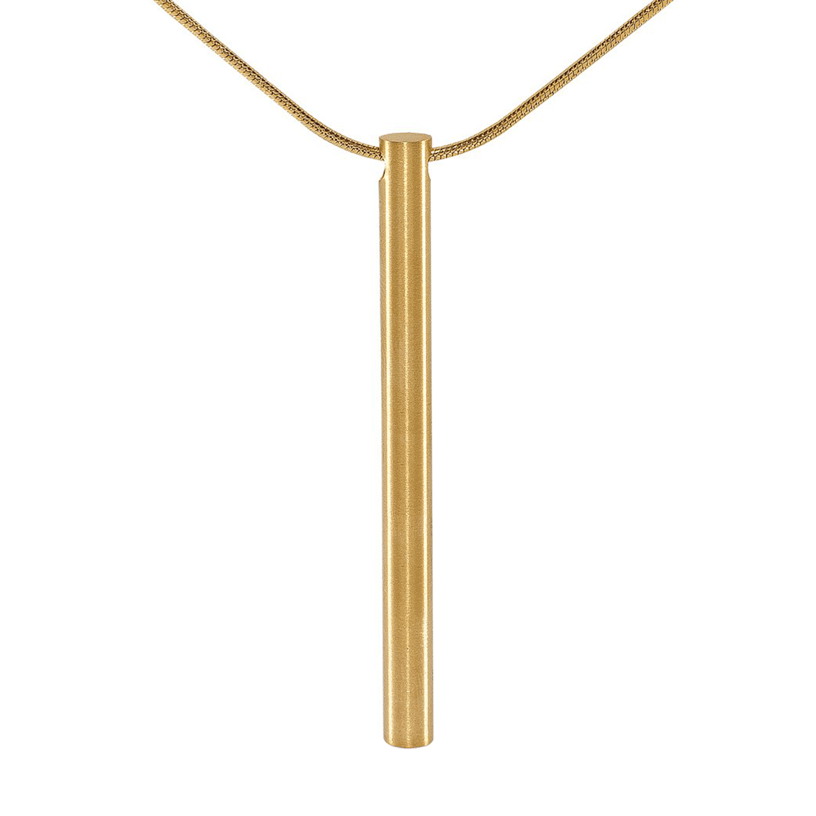PT300G B.Tiff Gold Plain Bar Pendant - PBNJ FASHIONS
