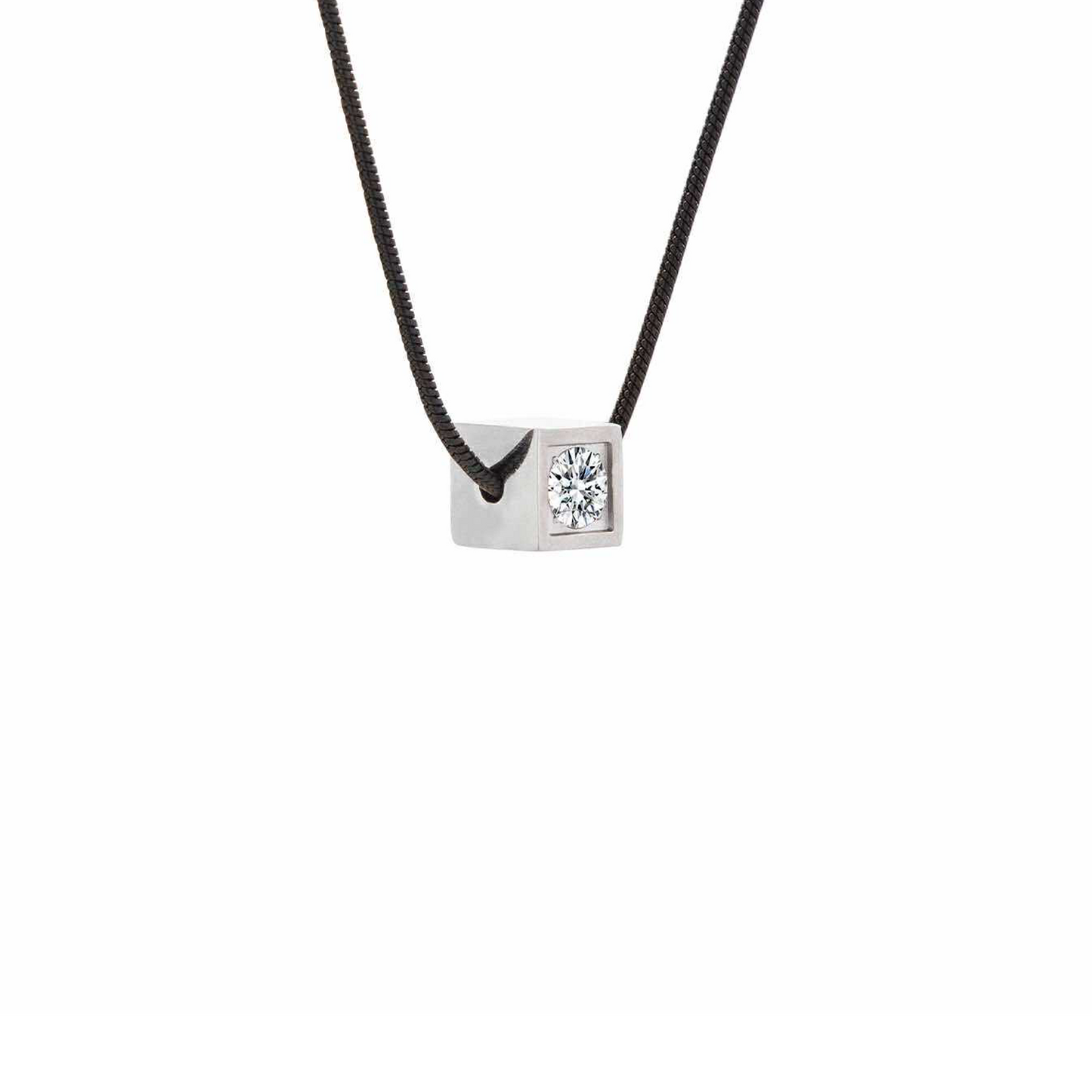 PT301W B.Tiff Cubi Pendant Necklace