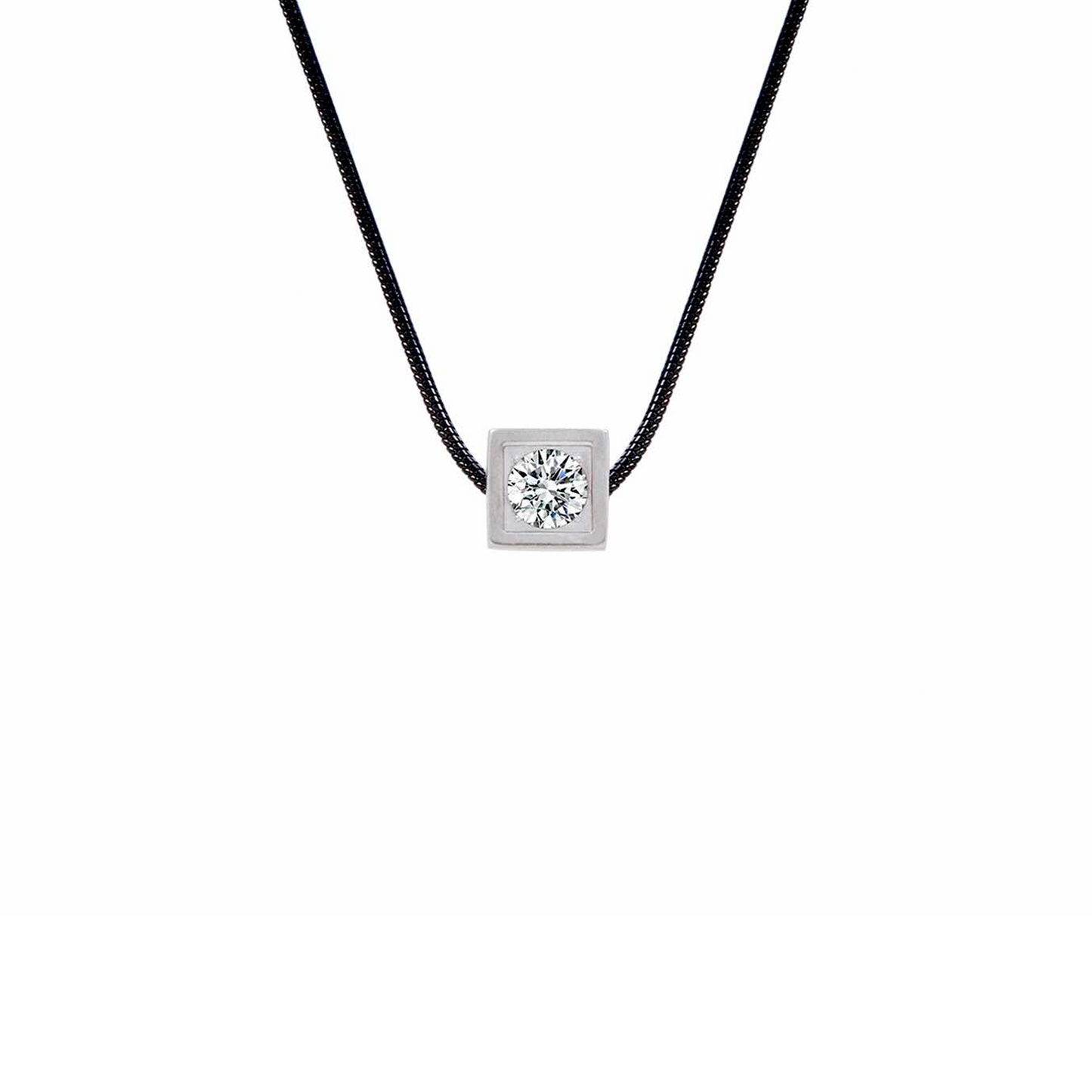 PT301W B.Tiff Cubi Pendant Necklace