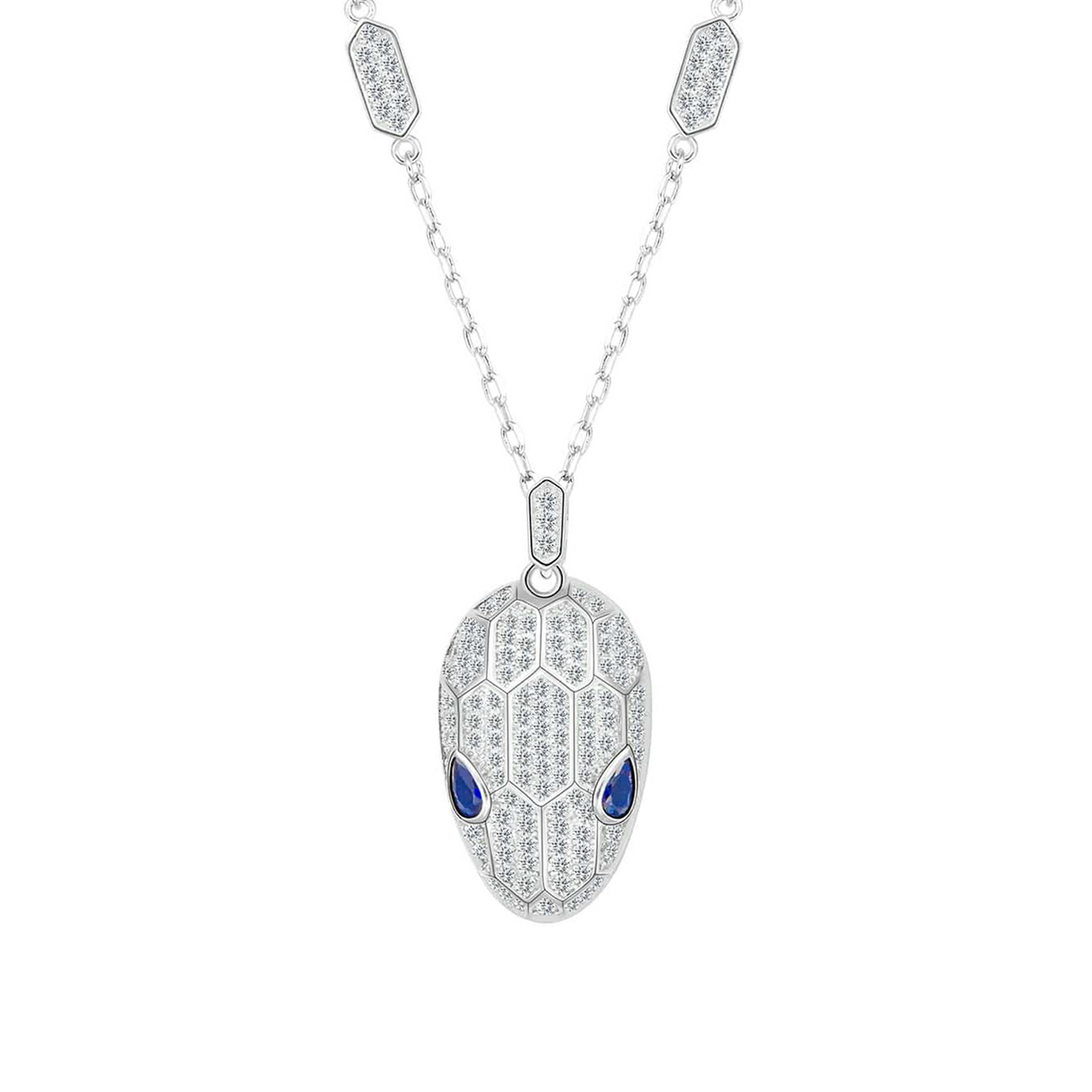 PT307W B.Tiff  Pavé Viper Pendant Necklace