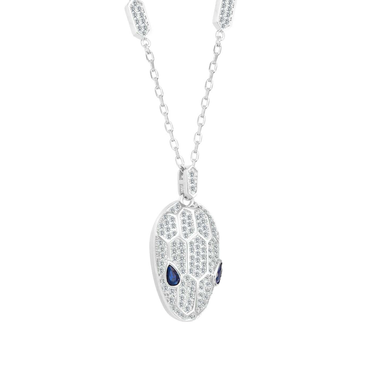 PT307W B.Tiff  Pavé Viper Pendant Necklace