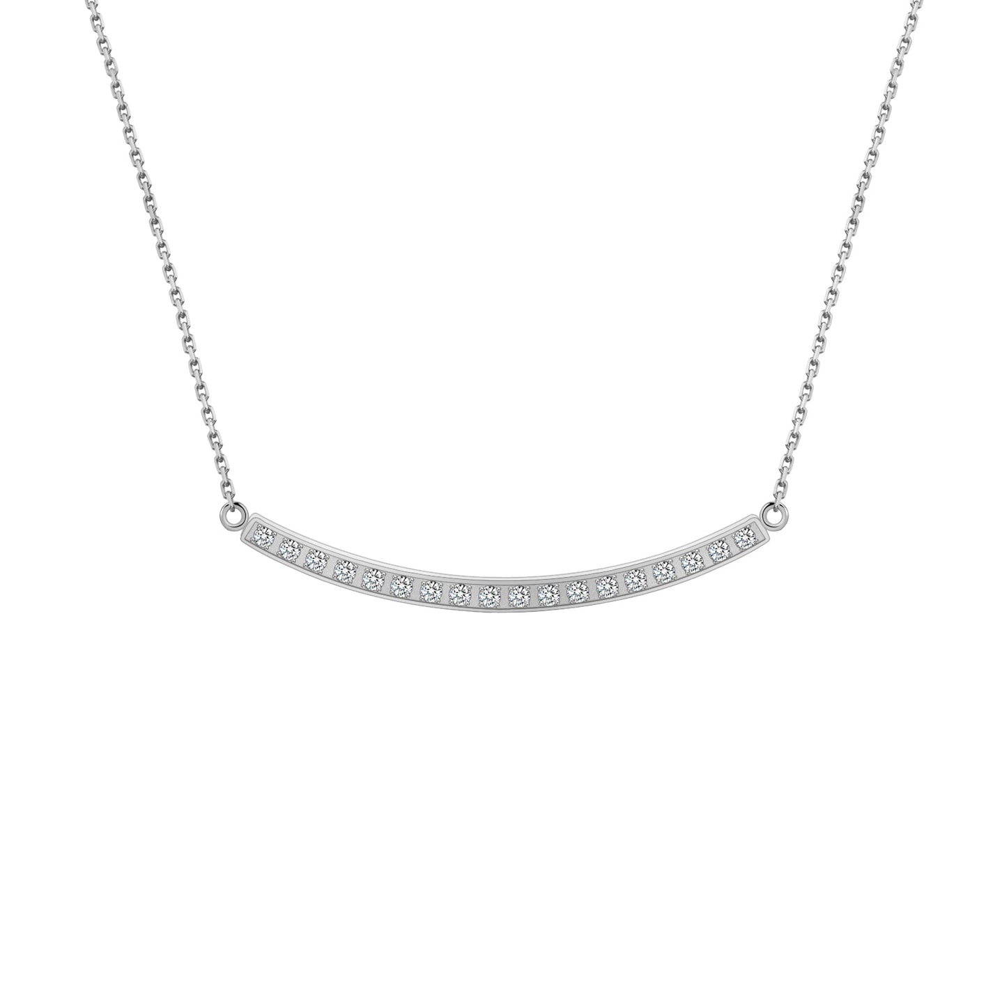 PT324W B.Tiff Mini "Smile" Adjustable Pendant Necklace - PBNJ FASHIONS