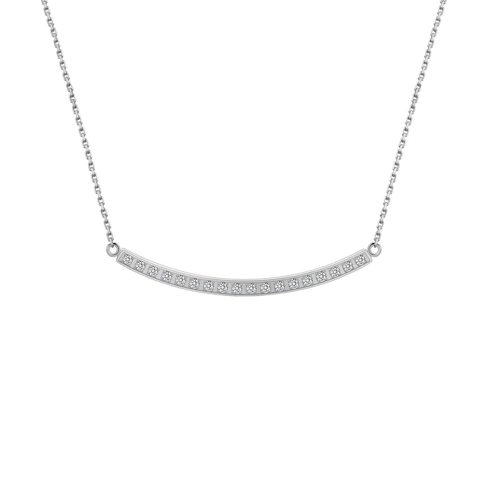 PT324W B.Tiff Mini "Smile" Adjustable Pendant Necklace - PBNJ FASHIONS