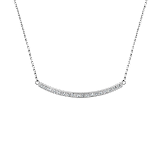 PT324W B.Tiff Mini "Smile" Adjustable Pendant Necklace - PBNJ FASHIONS