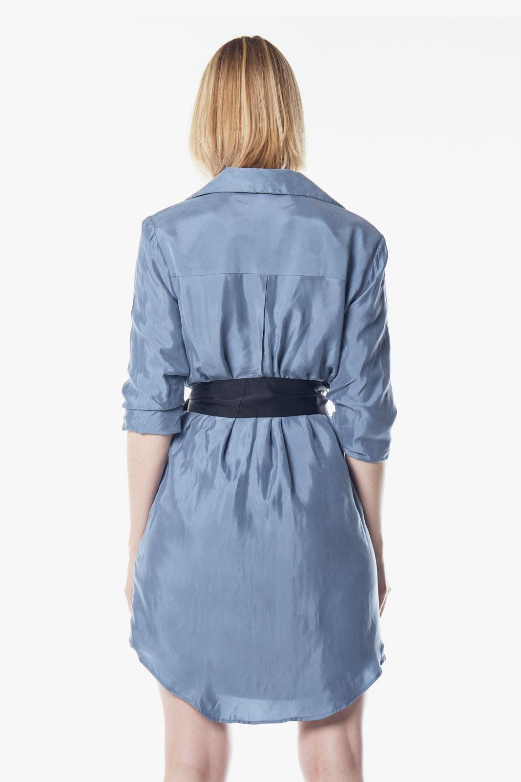 Cielo Blue Blazer Dress – Women’s Tailored Blazer-Style Dress
