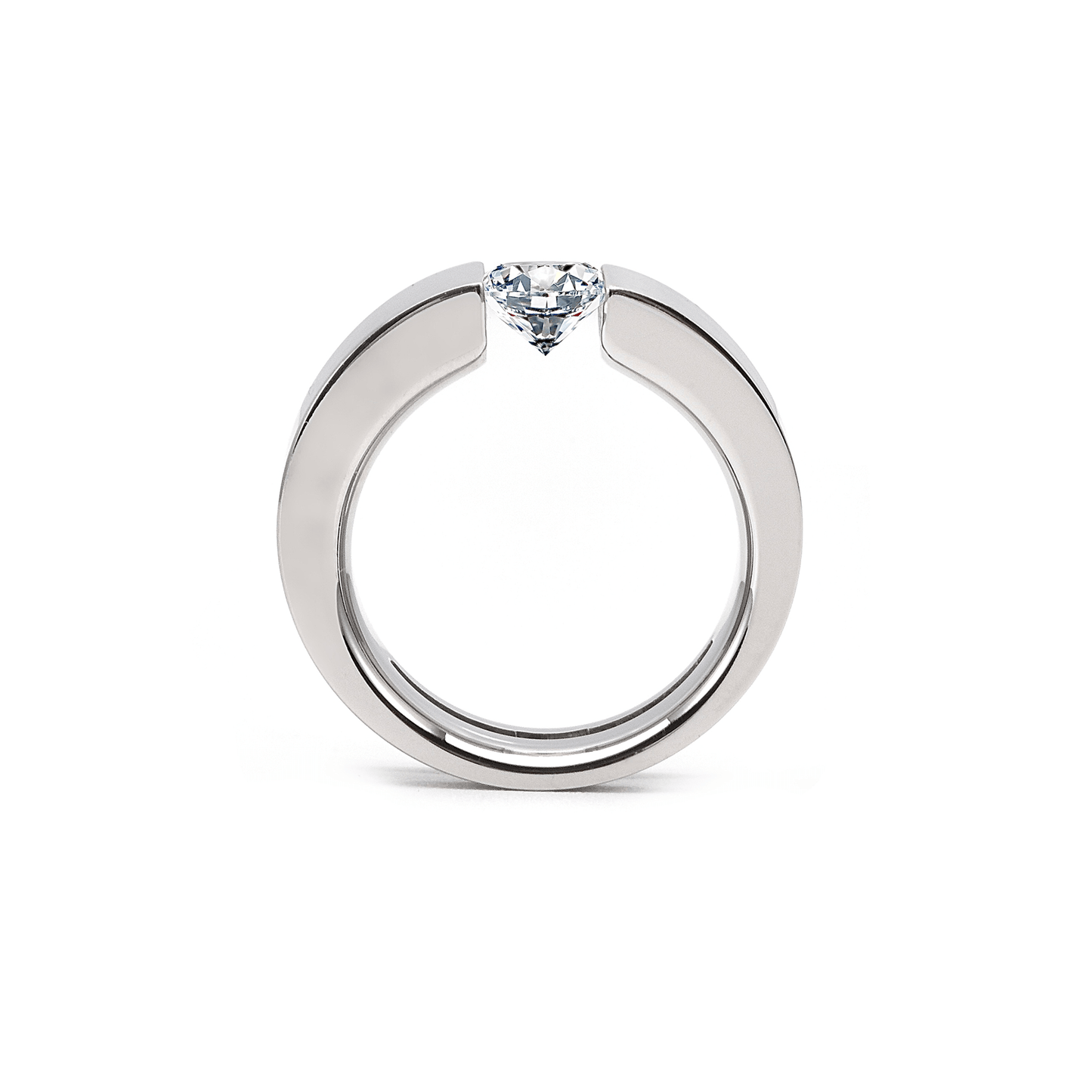 RG094W B.Tiff Tension 1 ct Princess Cut Solitaire Ring - PBNJ FASHIONS