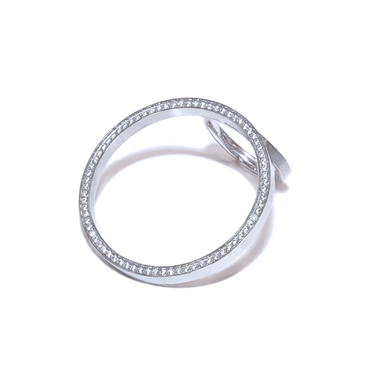 RG099W B.Tiff Pavé Hoop Ring [Thin Band] - PBNJ FASHIONS