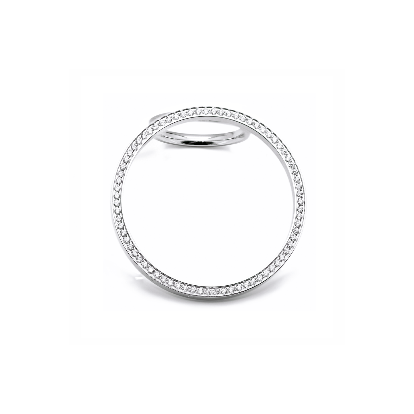 RG099W B.Tiff Pavé Hoop Ring [Thin Band] - PBNJ FASHIONS