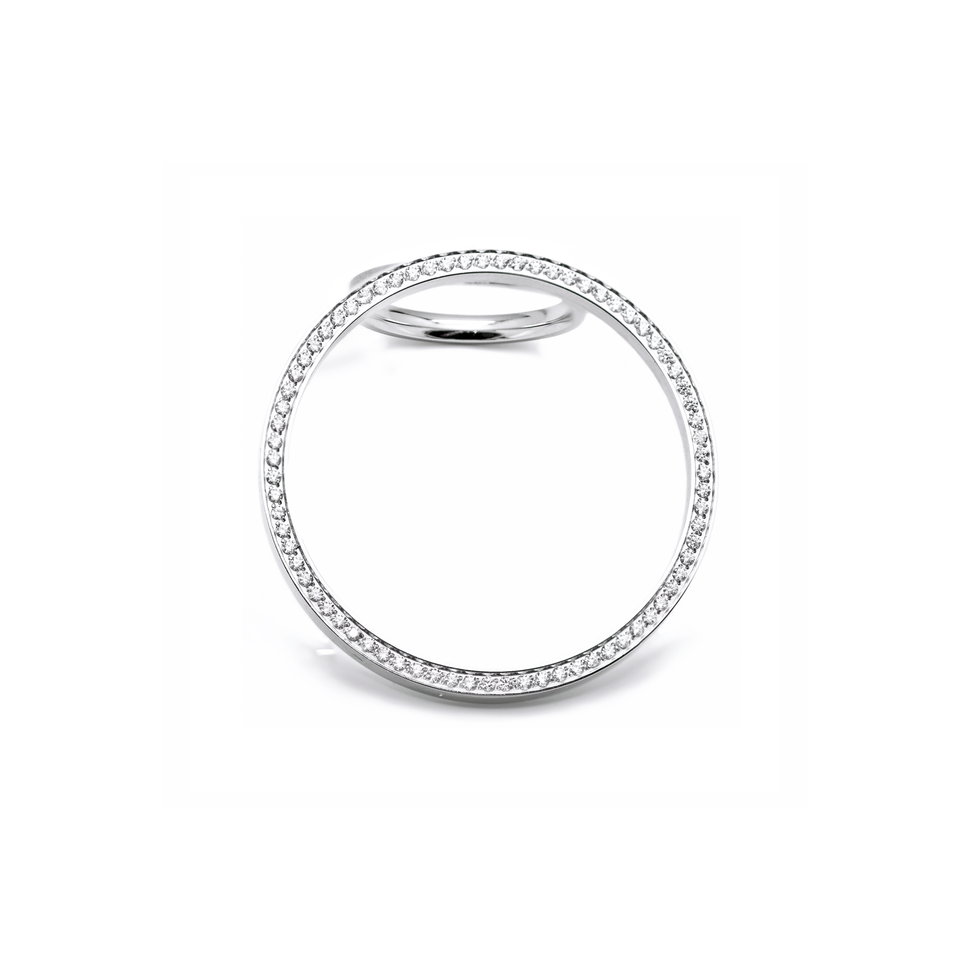 RG099W B.Tiff Pavé Hoop Ring [Thin Band] - PBNJ FASHIONS