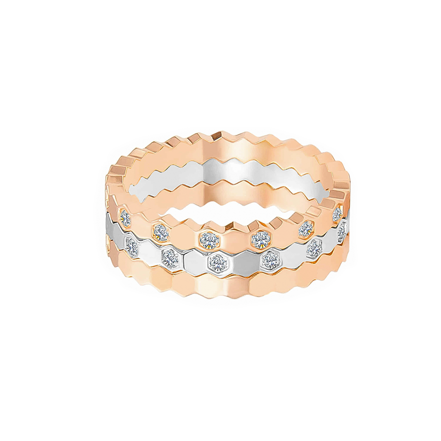 RG110RG B.Tiff Pavé Rose Gold Mon Rêve Ring