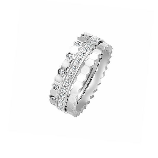 RG109W-110W-111W B.Tiff Pavé Mon Rêve Eternity Ring Set