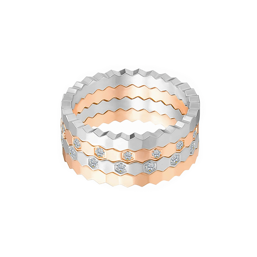 RG110RG B.Tiff Pavé Rose Gold Mon Rêve Ring