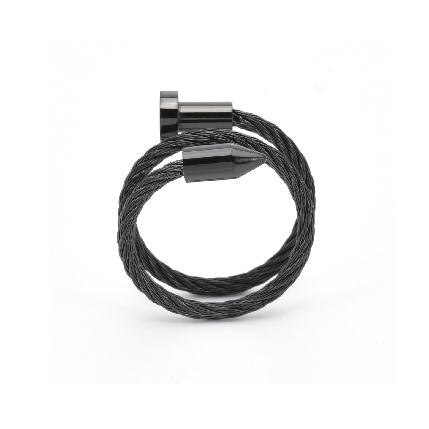 RG116B B.Tiff Black Pointe Cable Adjustable Ring