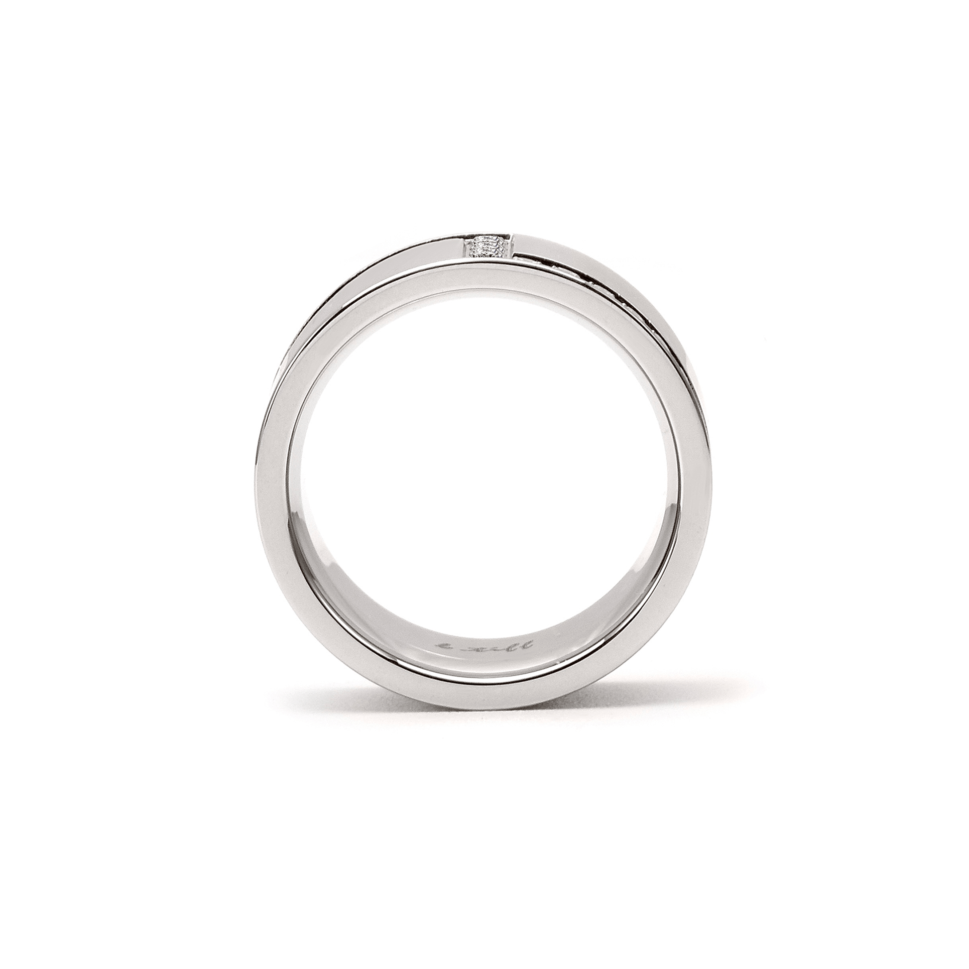 RG129W B.Tiff .02 ct Cross Body Ring [Wide Band] - PBNJ FASHIONS