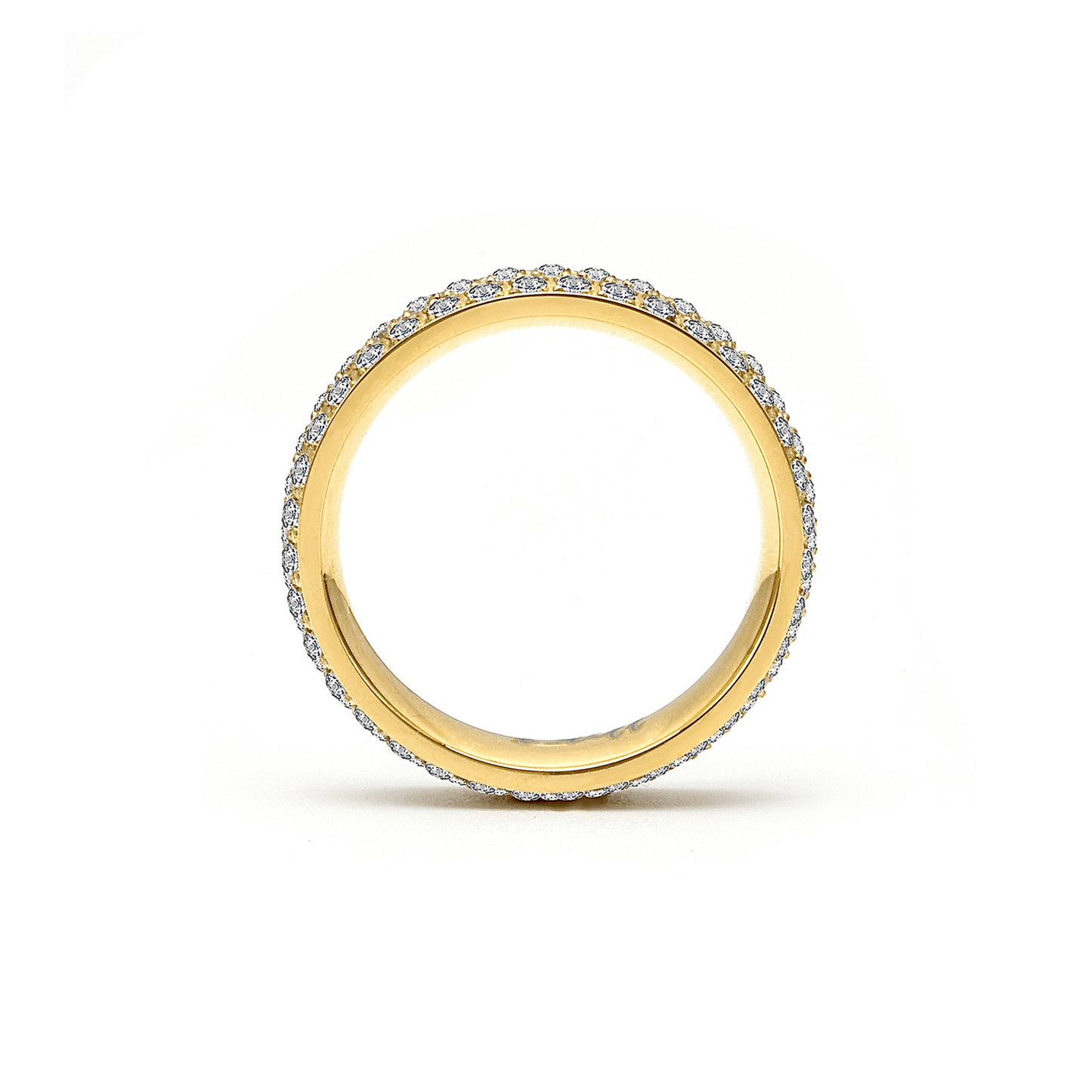 RG130G B.Tiff Gold Three - Row Eternity Ring - PBNJ FASHIONS