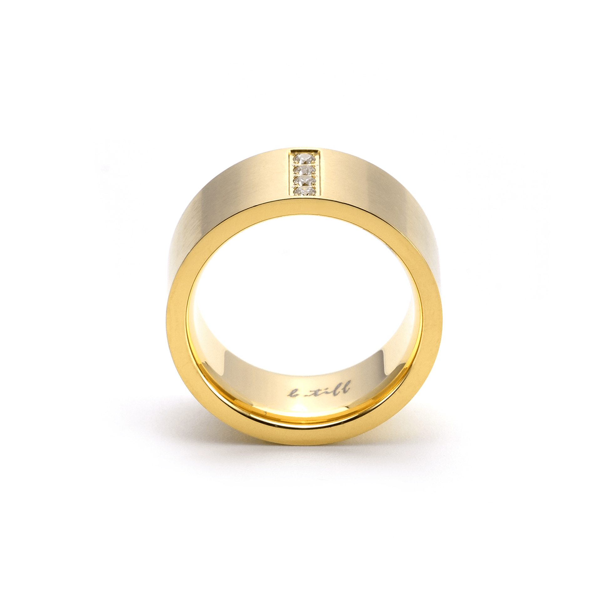 RG223G B.Tiff 4 - Stone Gold Wide Ring [Wide Band] - PBNJ FASHIONS