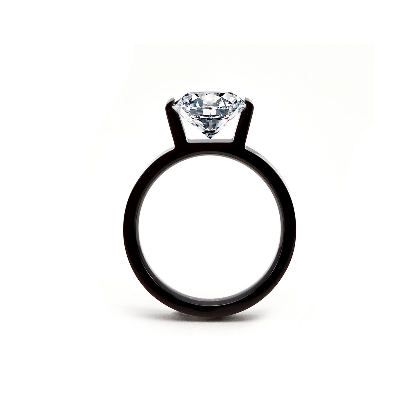 RG228B B.Tiff Black 2 ct Cushion Cut Engagement Ring - PBNJ FASHIONS