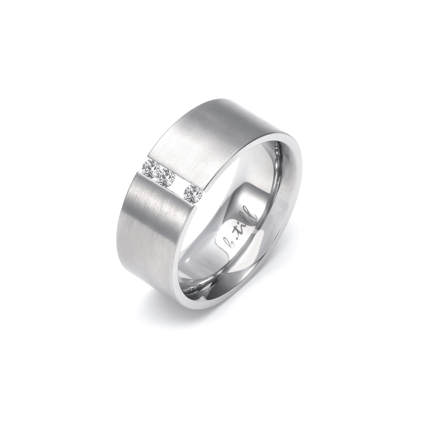 RG333W B.Tiff Sliding Stone Wide Ring [Wide Band] - PBNJ FASHIONS