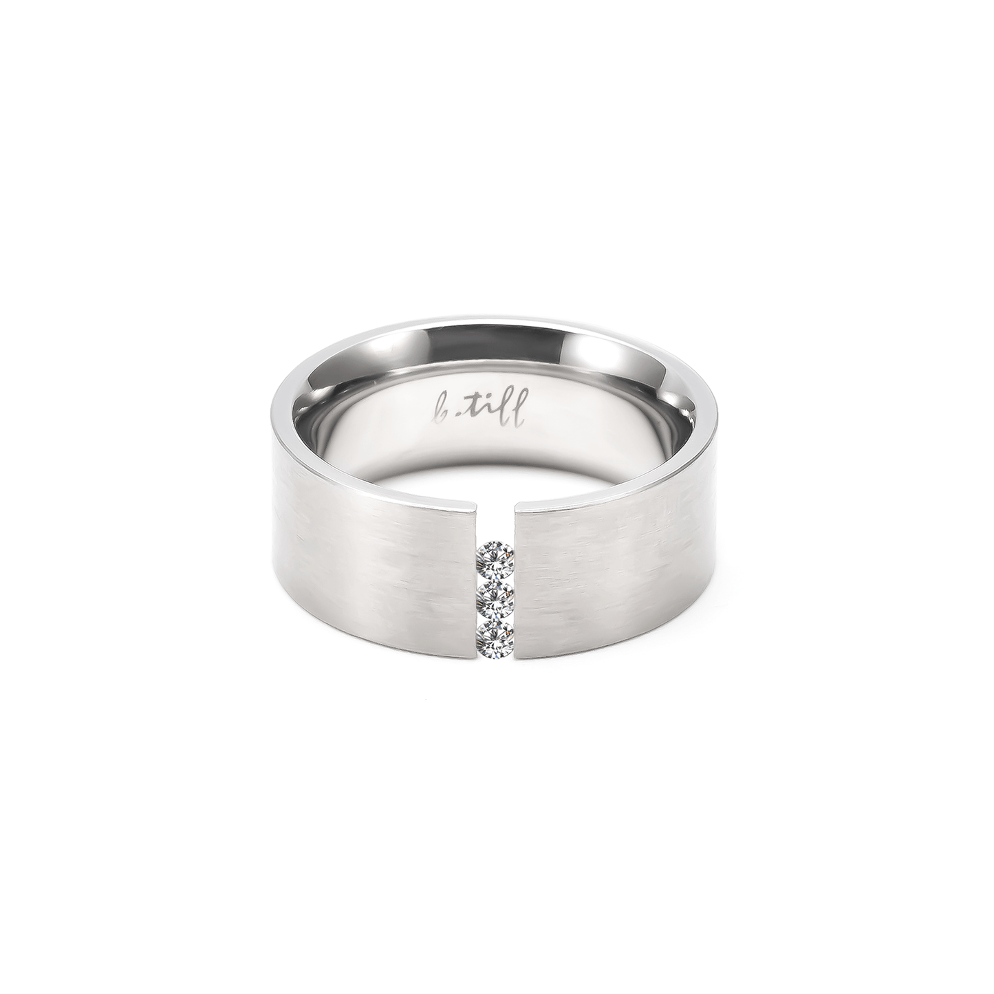 RG333W B.Tiff Sliding Stone Wide Ring [Wide Band] - PBNJ FASHIONS