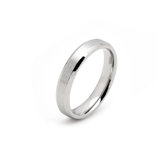 RG402W B.Tiff Beveled Edge Ring - PBNJ FASHIONS