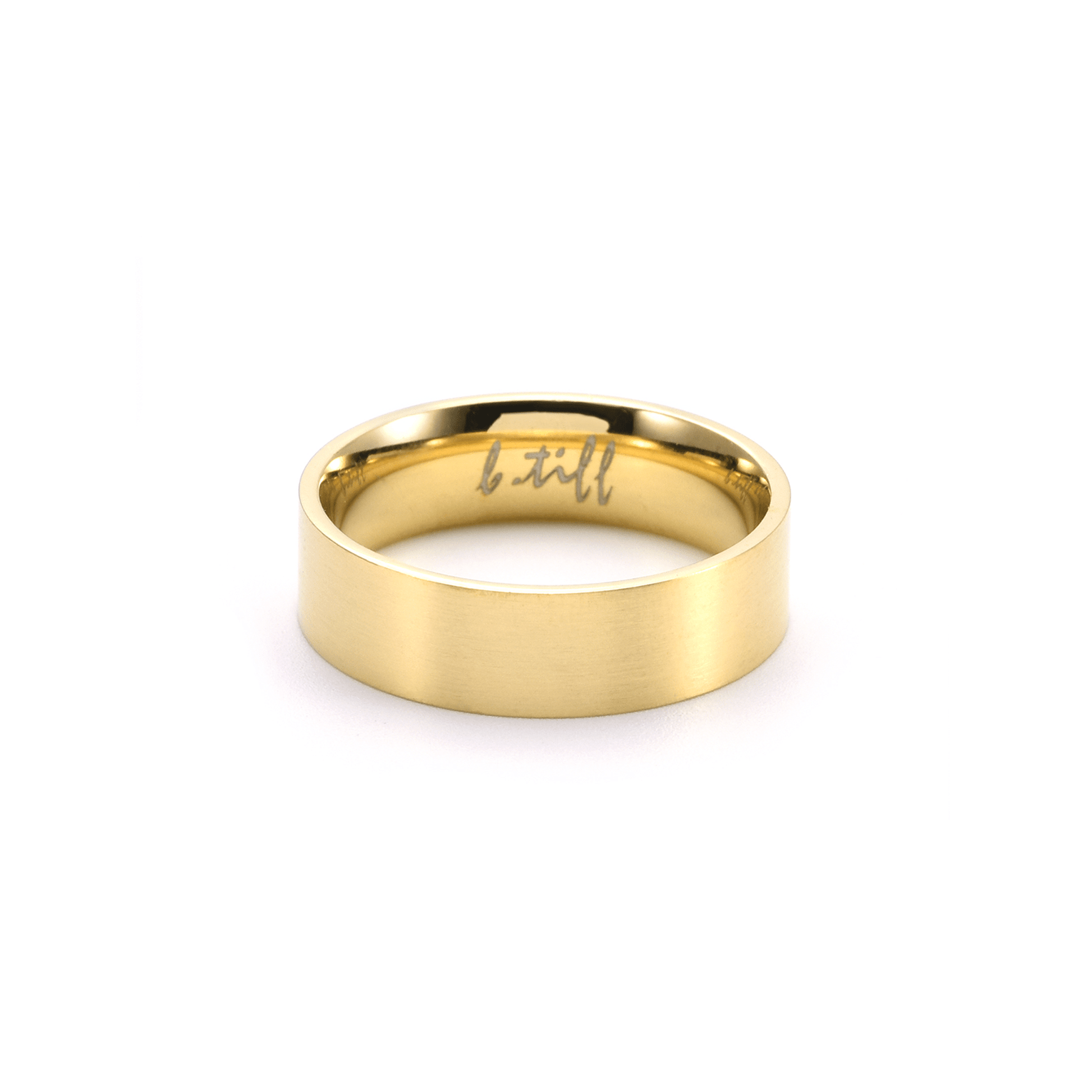 RG600G B.Tiff Gold Simplicity 6 Stacking Ring [Wide Band] - PBNJ FASHIONS