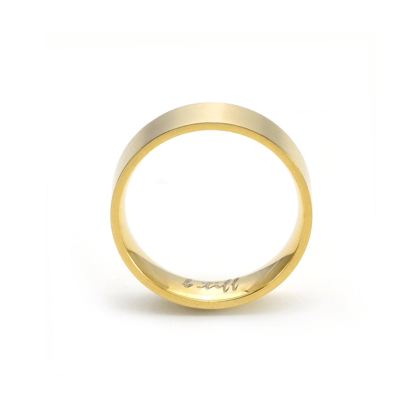 RG600G B.Tiff Gold Simplicity 6 Stacking Ring [Wide Band] - PBNJ FASHIONS