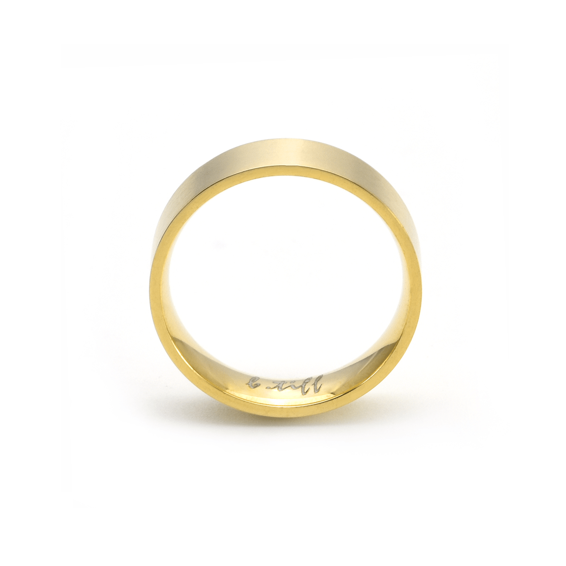RG600G B.Tiff Gold Simplicity 6 Stacking Ring [Wide Band] - PBNJ FASHIONS