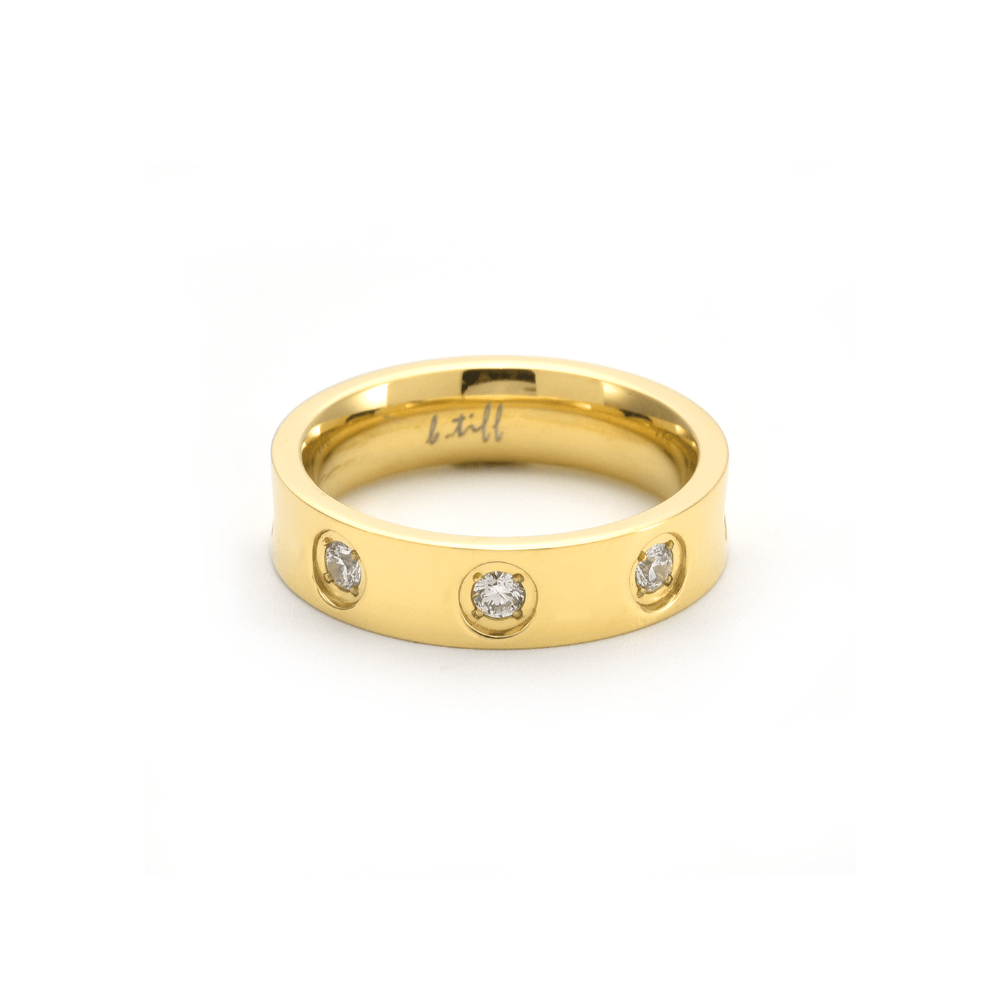 RG808G B.Tiff Gold 8 - Stone Pave Ring - PBNJ FASHIONS