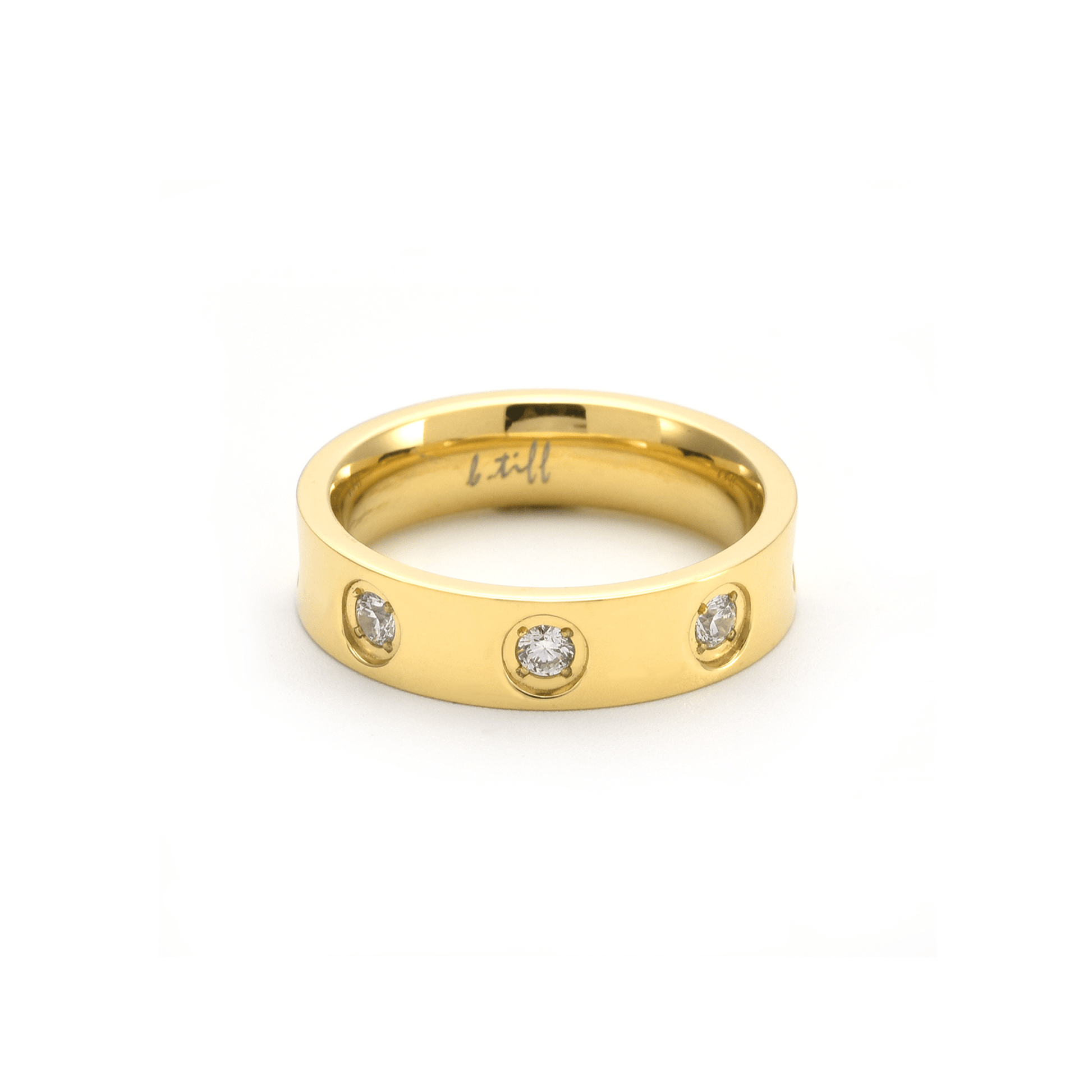 RG808G B.Tiff Gold 8 - Stone Pave Ring - PBNJ FASHIONS