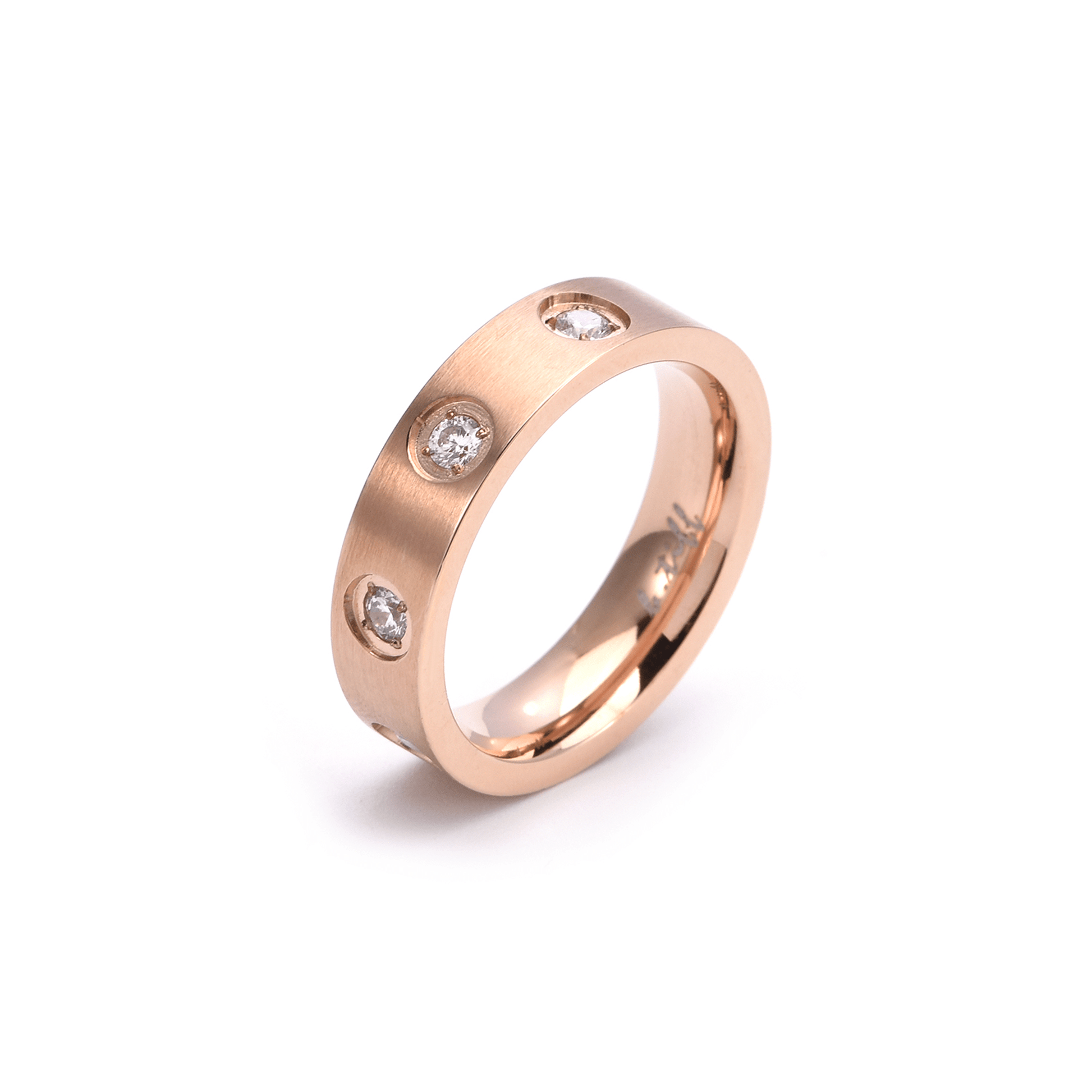 RG808RG B.Tiff Rose Gold 8 - Stone Pave Ring - PBNJ FASHIONS