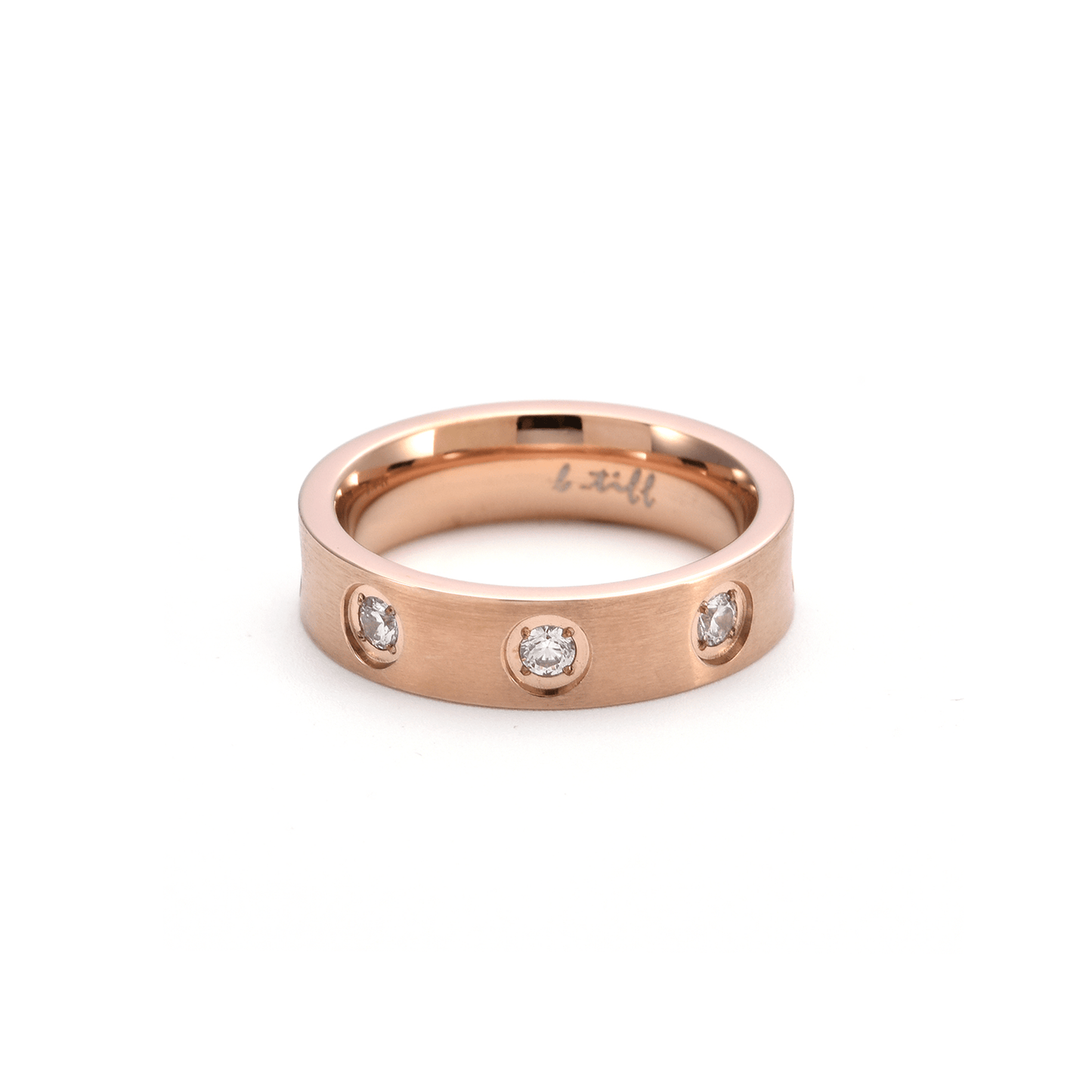 RG808RG B.Tiff Rose Gold 8 - Stone Pave Ring - PBNJ FASHIONS