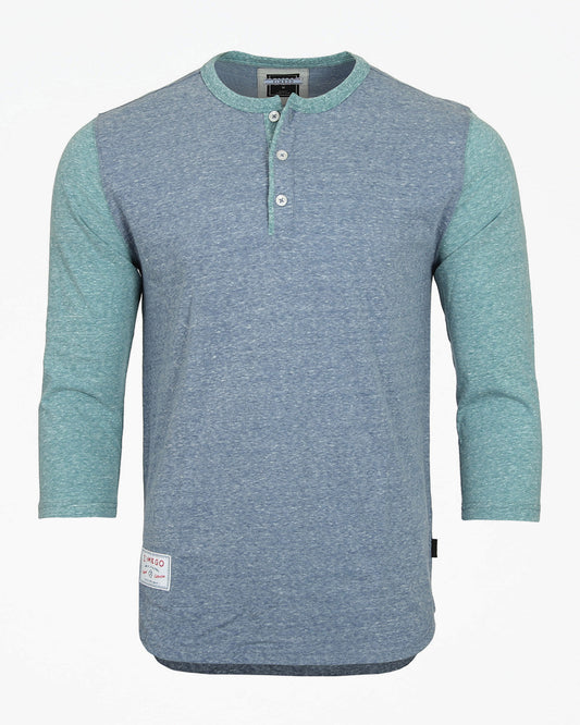 ZIMEGO Men's 3/4 Sleeve Baseball Retro Henley – Casual Athletic Button Crewneck Shirts-0