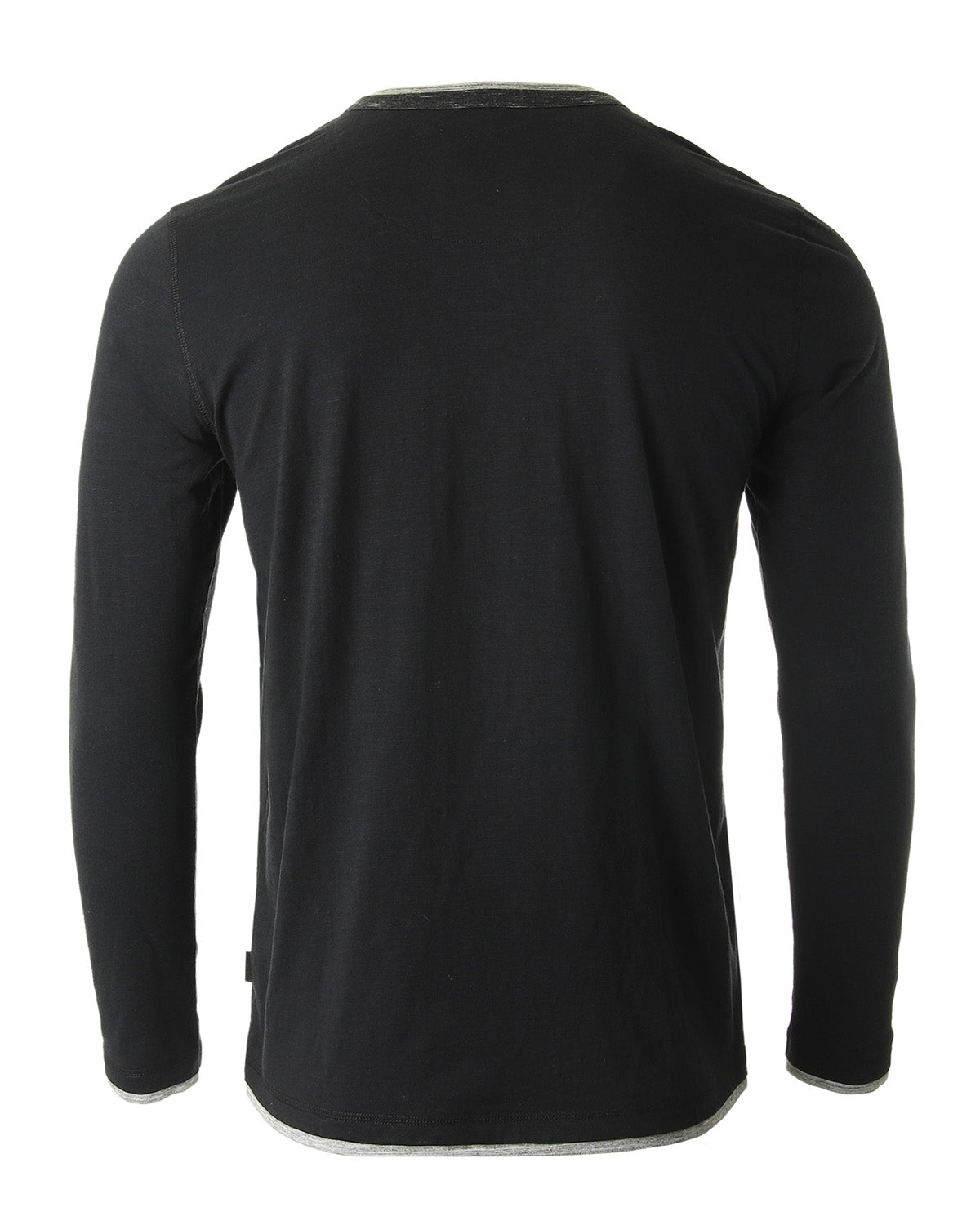 ZIMEGO Men's Long Sleeve Double Layered Y-Neck Fashion Henley - ZGLS247-2