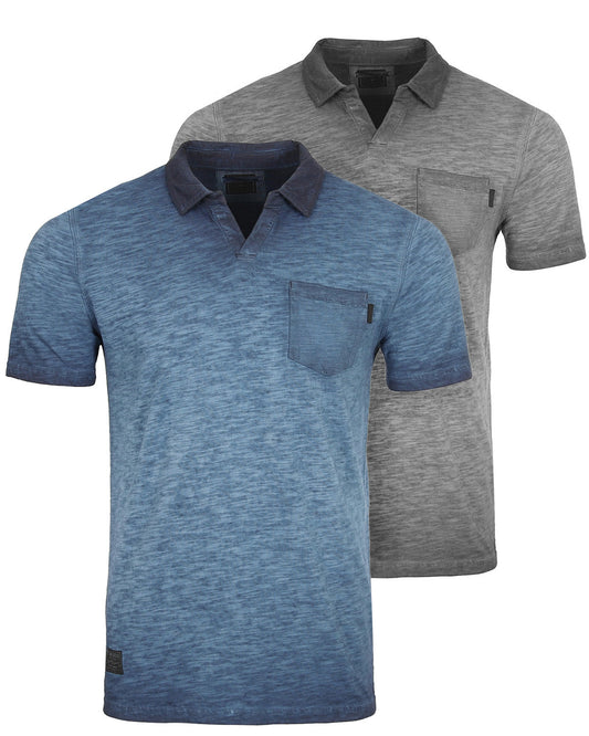 VINTAGE GARMENT DYED SHORT SLEEVE POLO SHIRTS-0