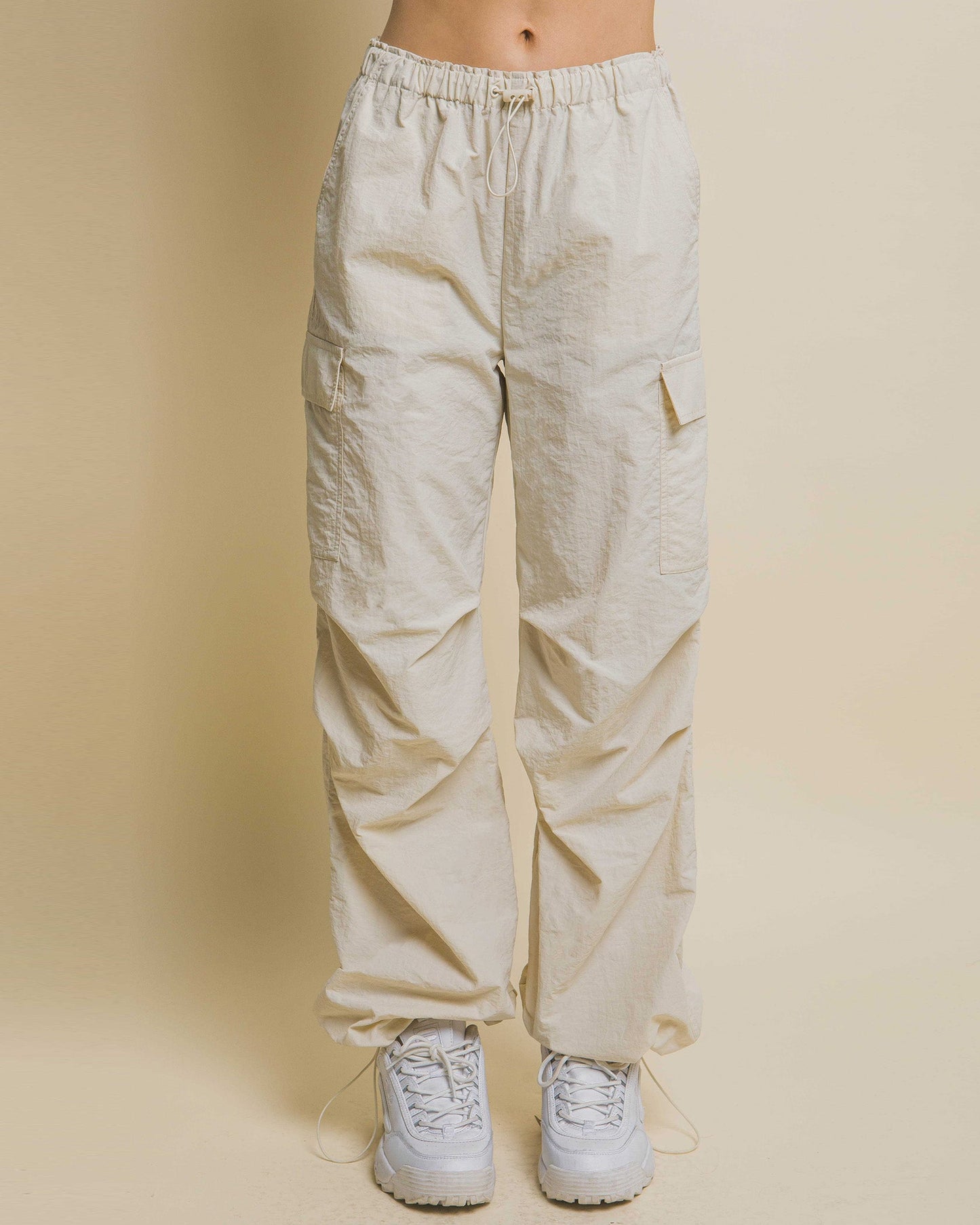 LOOSE FIT PARACHUTE CARGO PANTS-1