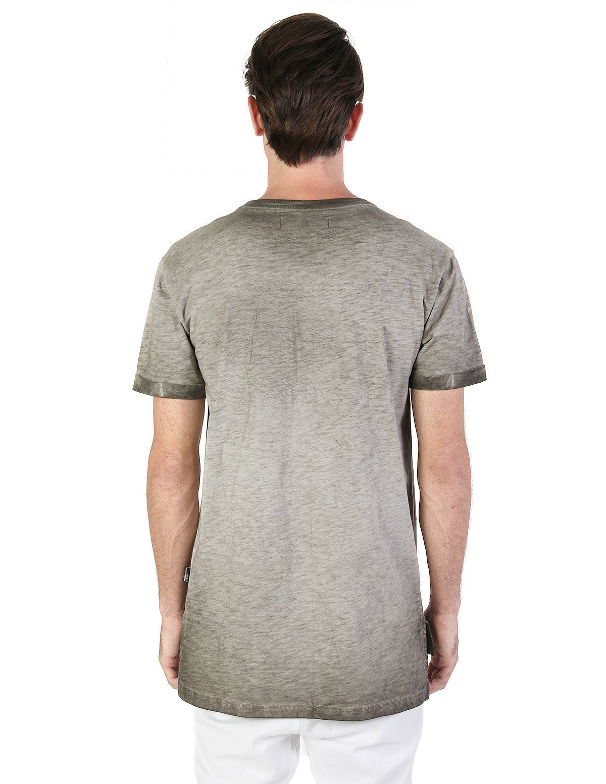 ZIMEGO Men's Vintage Color Dyed Short Sleeve Crew Neck Chest Pocket Henley Shirt-3