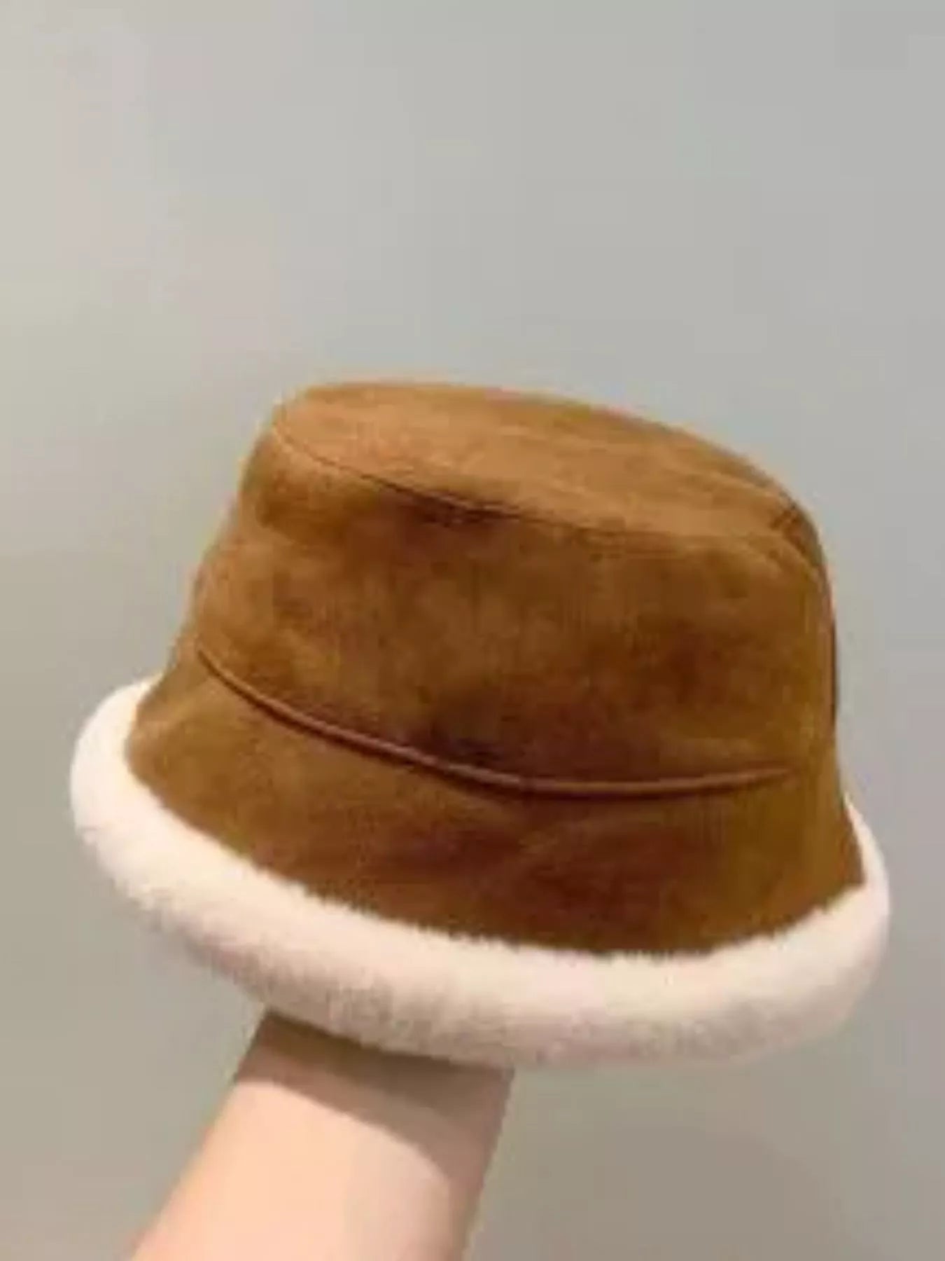 Children's Warm Plush Trim Bucket Hat - PBNJ FASHIONS