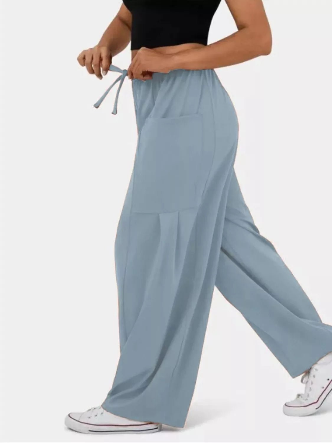 Relaxed Fit Drawstring Pants - PBNJ FASHIONS