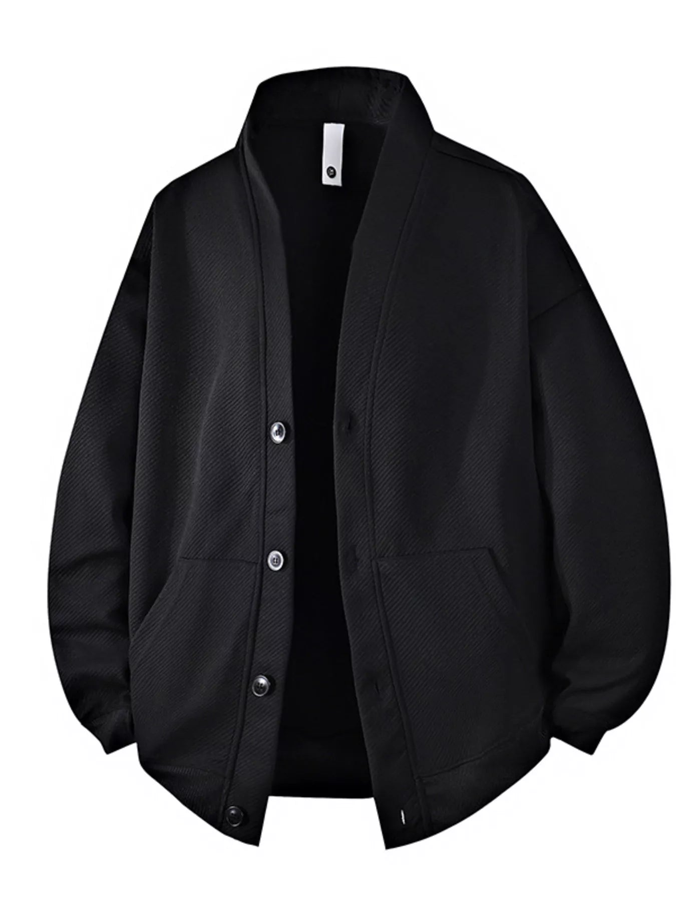 Men‘s Plus Size Textured Button - Down Casual Jacket - PBNJ FASHIONS