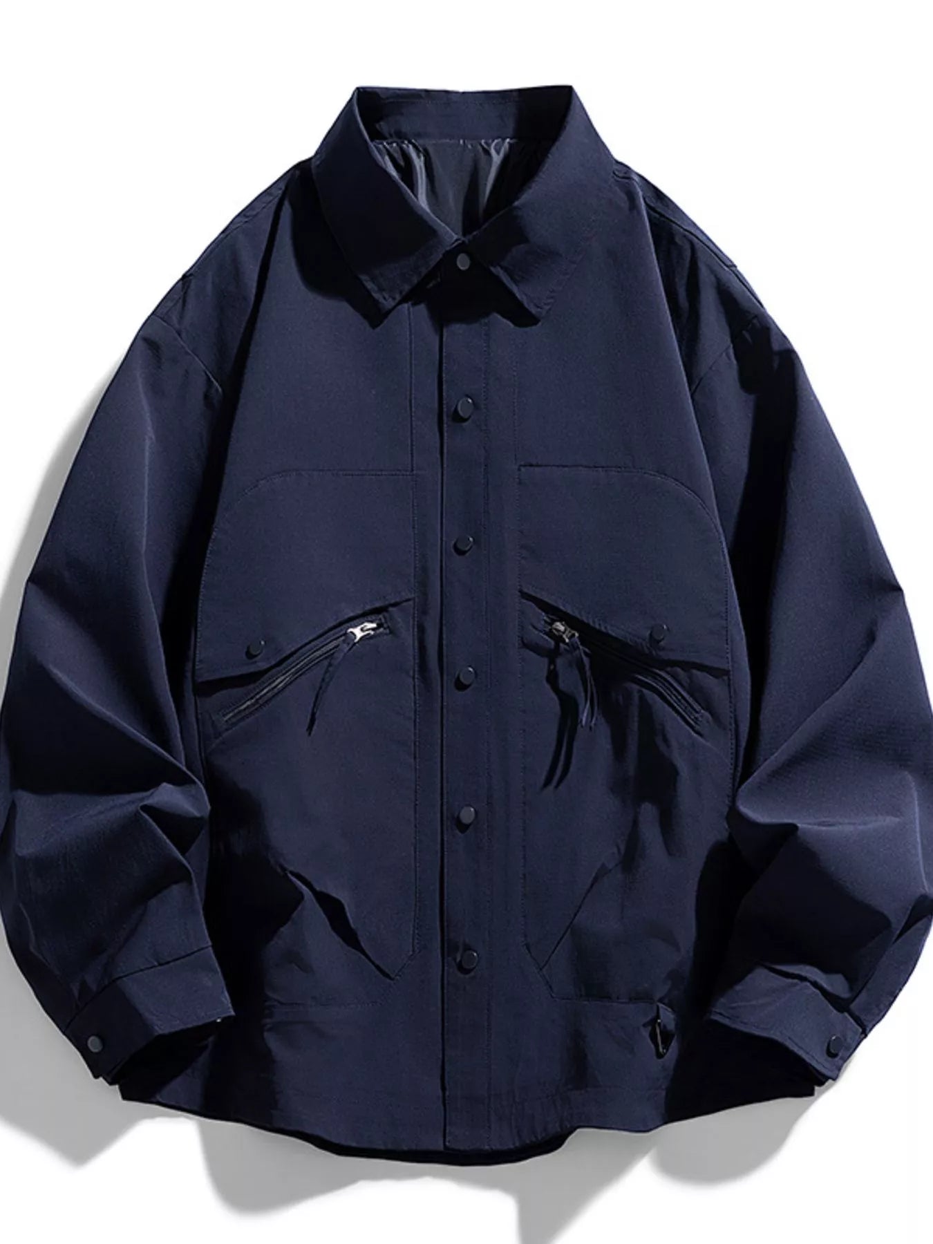 Men's Plus Size Casual Snap - Down Jacket - PBNJ FASHIONS