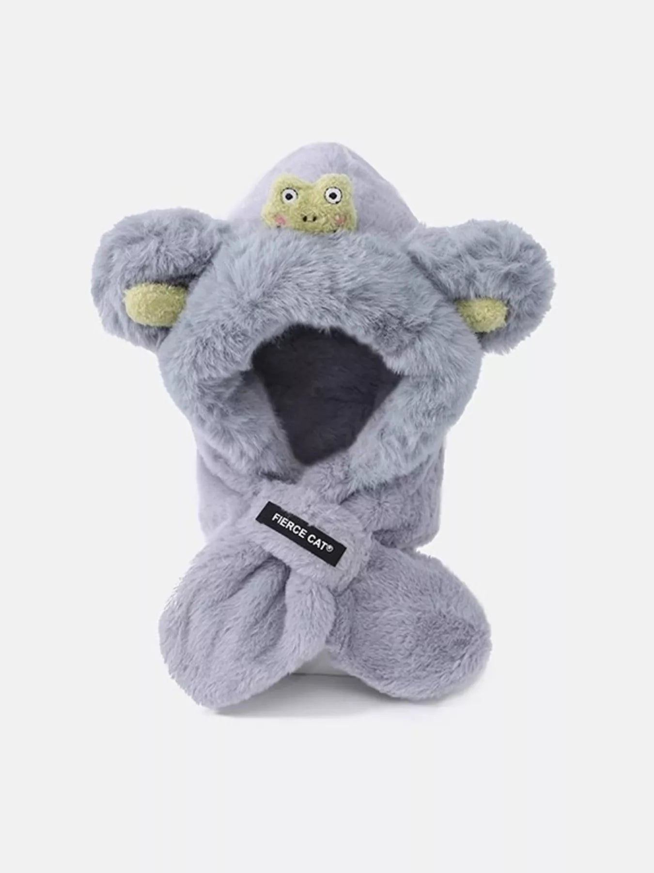 Children's Frog Plush Scarf Hat - PBNJ FASHIONS