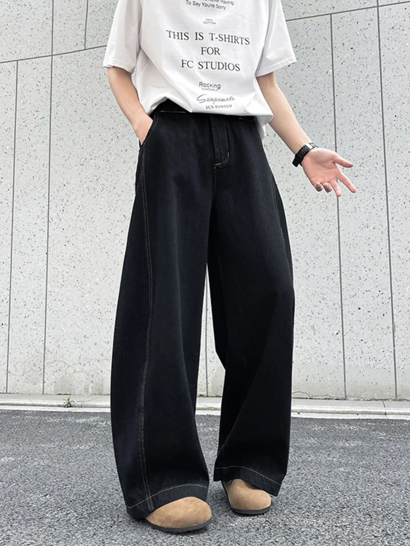Men's Oversized Loose Fit Jeans | 100% Cotton | Machine Washable - PBNJ FASHIONS