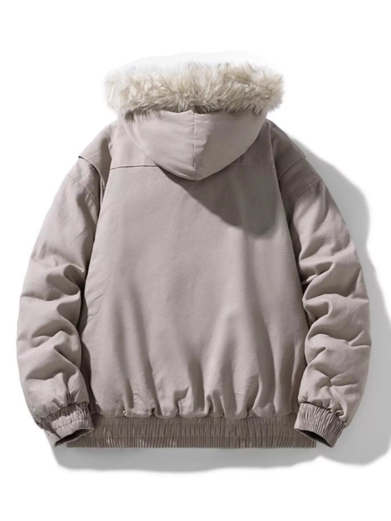 Men's Plus Size Zip Up Hooded Winter Coat - PBNJ FASHIONS