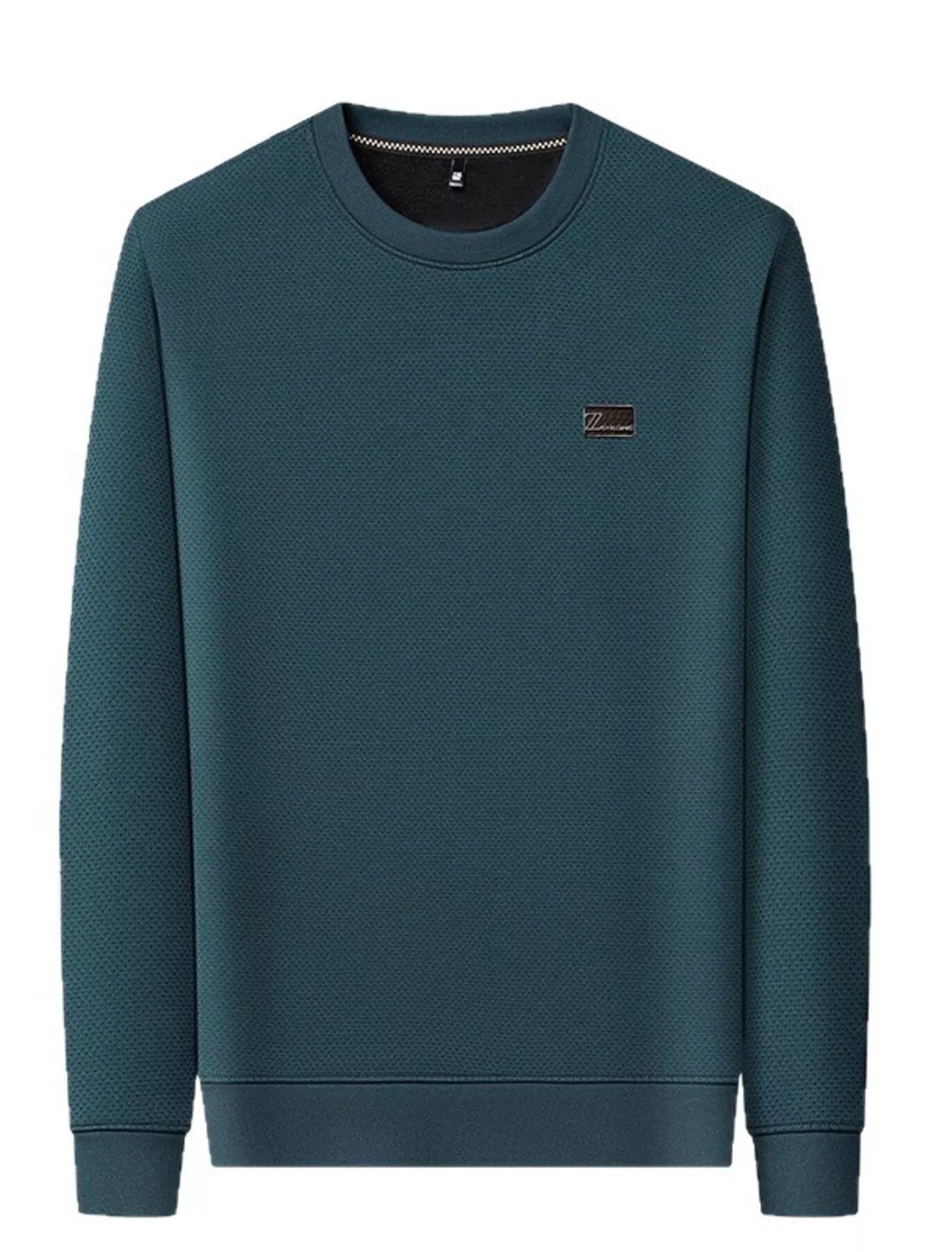 Men's Plus Size Textured Long Sleeve Casual T-Shirt - PBNJ FASHIONS