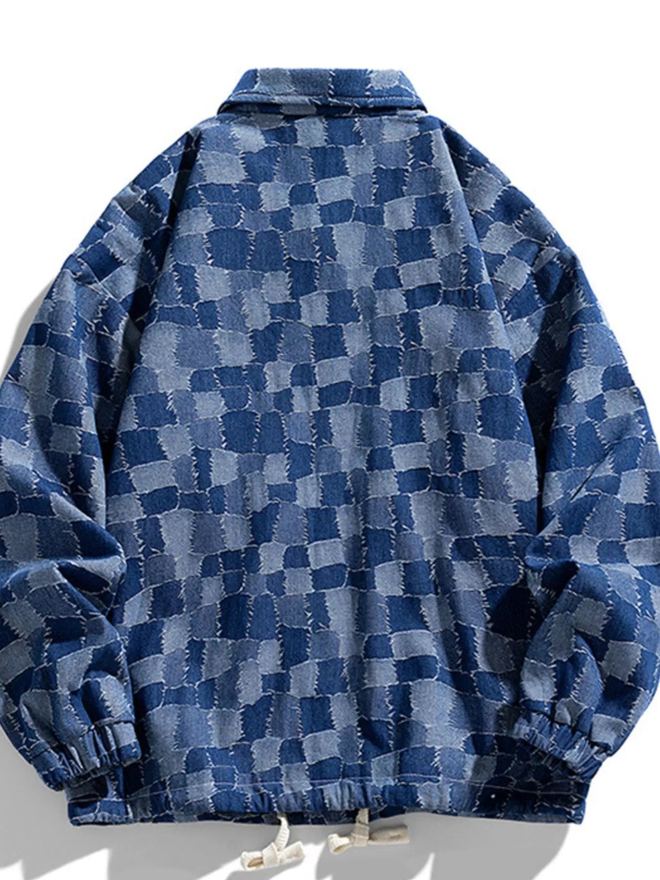 Men's Full Size Snap Down Denim Jacket Plus Size - PBNJ FASHIONS