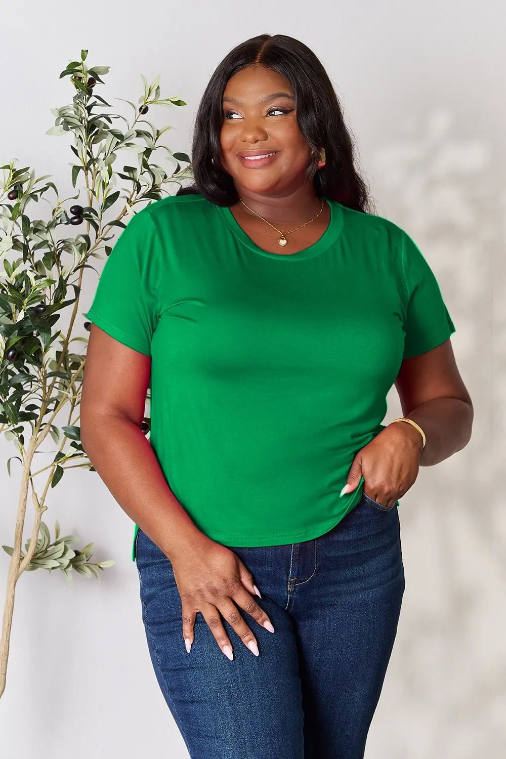 Basic Bae Full Size Round Neck Short Sleeve T-Shirt - PBNJ FASHIONS