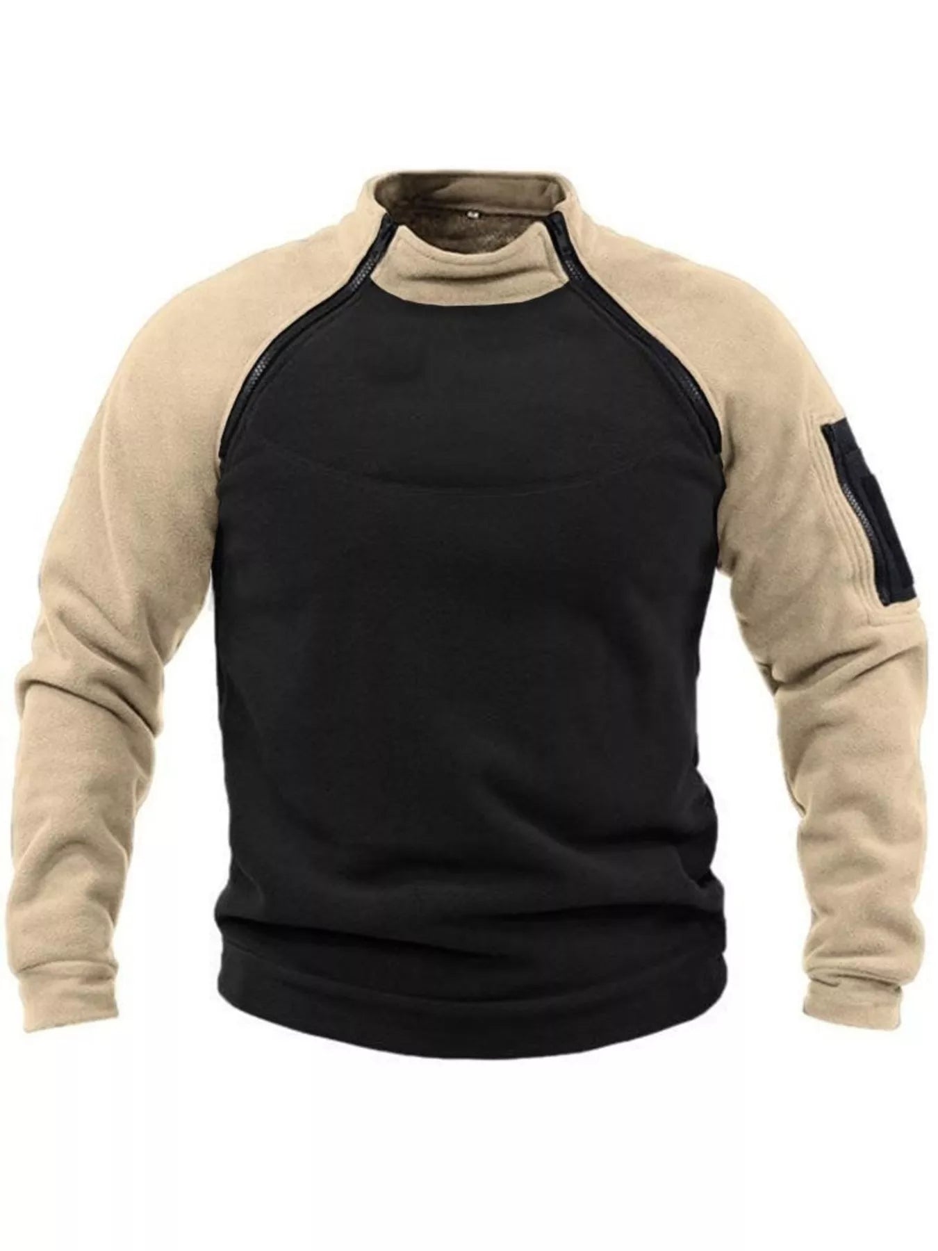 Men's Full Size Long Sleeve Fleece Sweatshirt Plus Size - PBNJ FASHIONS